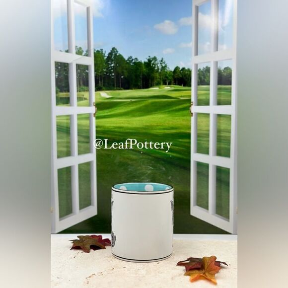 English Bulldog White/Turquoise  Ceramic  21oz  Mug - Picture 4 of 9